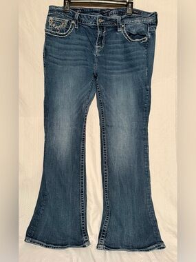 Vigoss Women's Dallas Boot Cut Size 18 L 31 Heritage Fit - Classic Indigo Wash